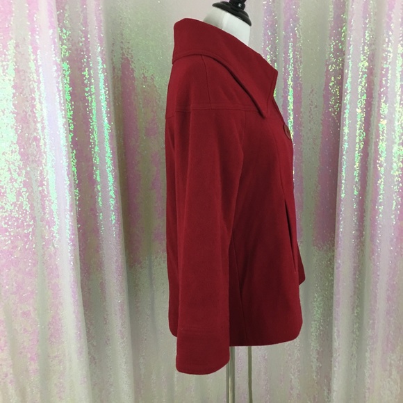 GUC Anne Klein Wool Coat - XS - Red! - Picture 3 of 8